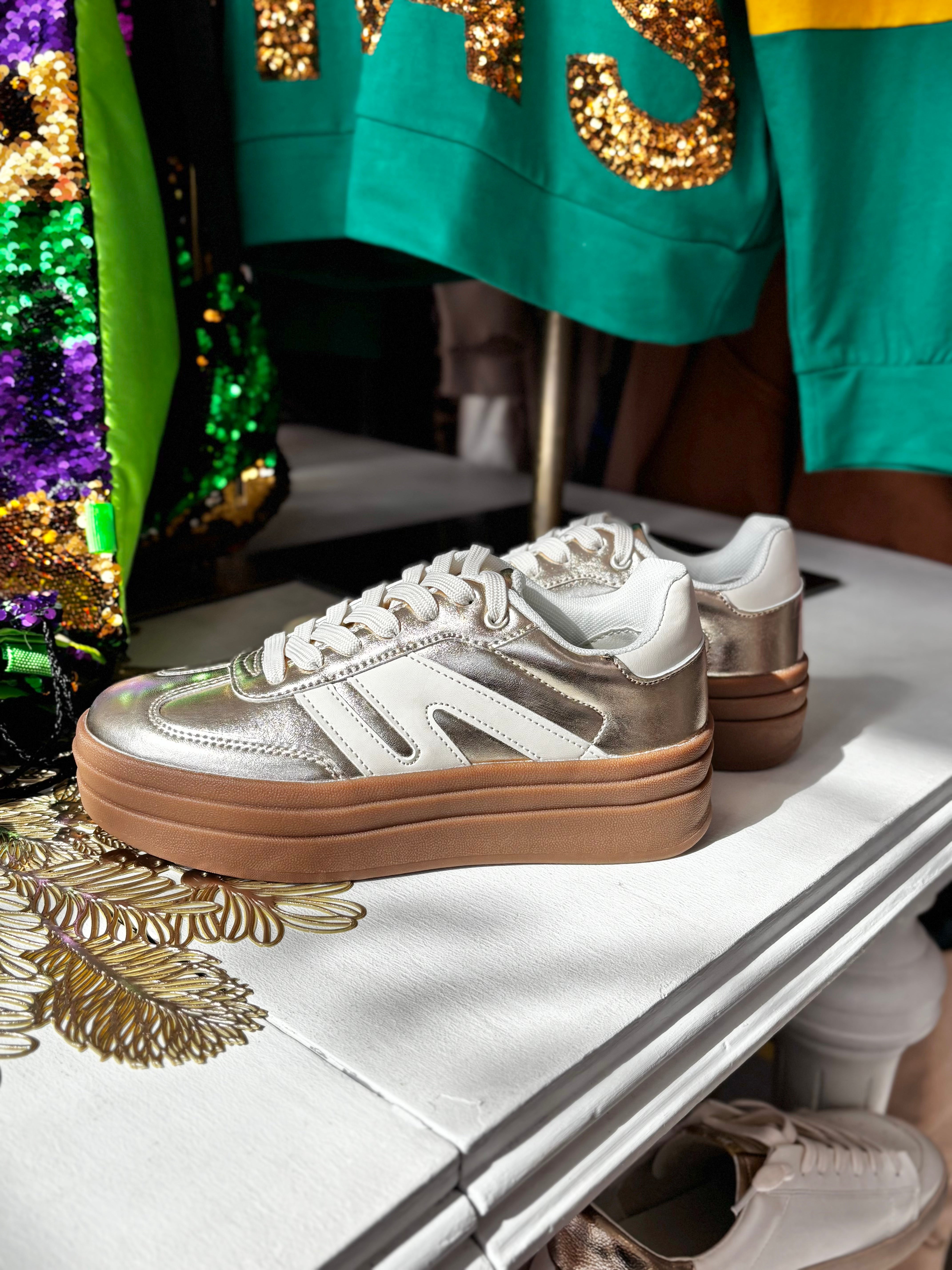 Platform Gold Sneaker