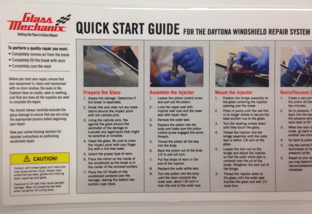 Daytona Quick Start Guide - Glass Mechanix product image