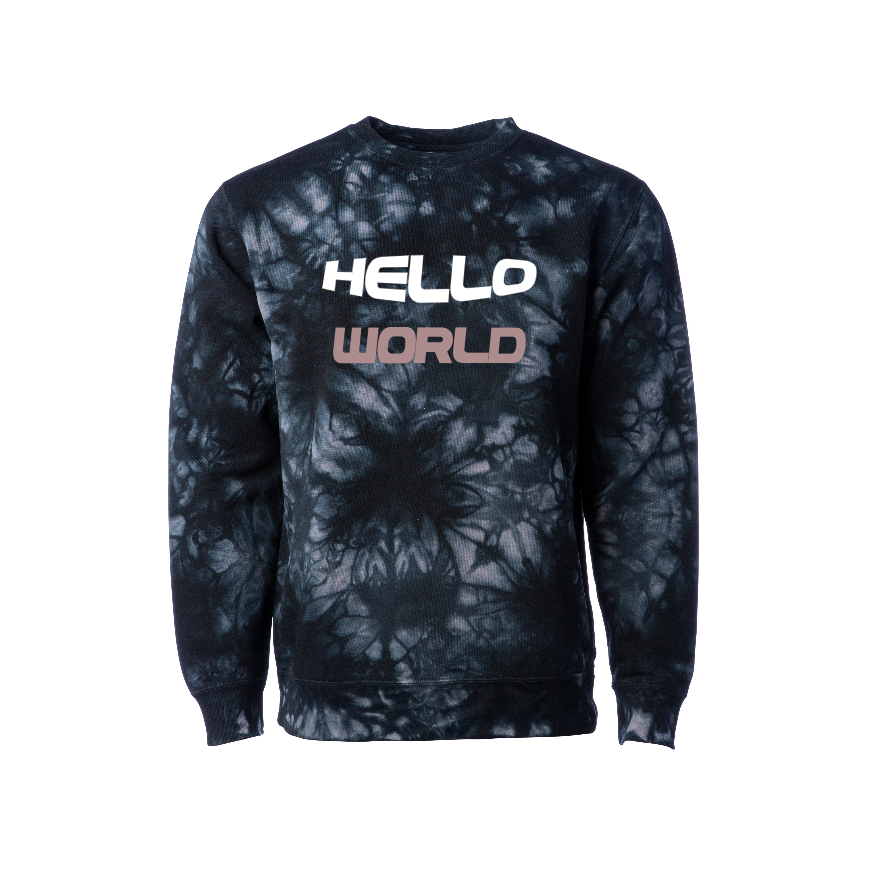 Unisex Midweight Tie Dye Crew