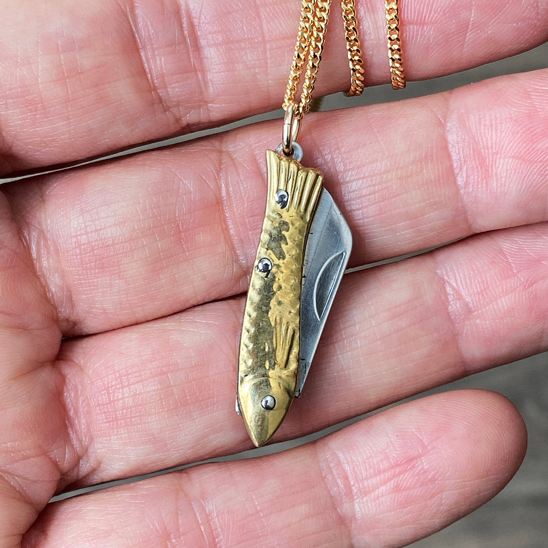 Tiny Wood Knife Necklace – Ornamental Things
