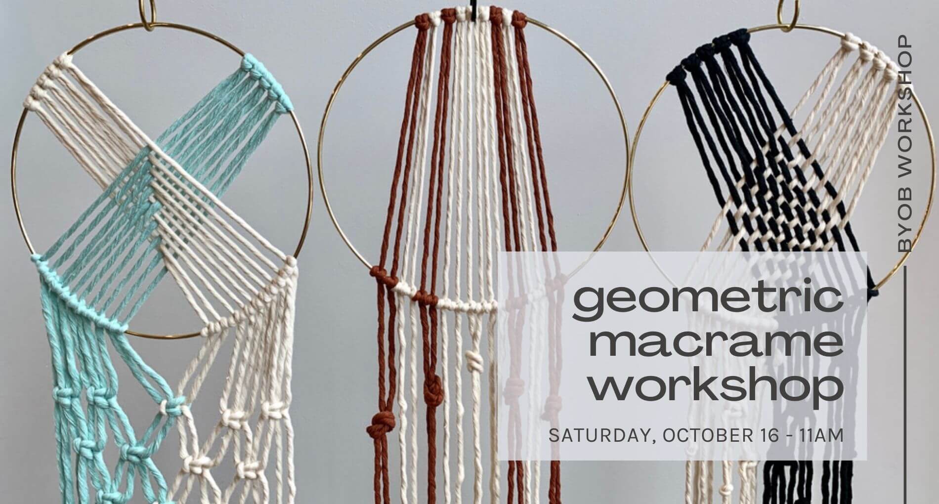 Geometric Macrame Workshop - October 16