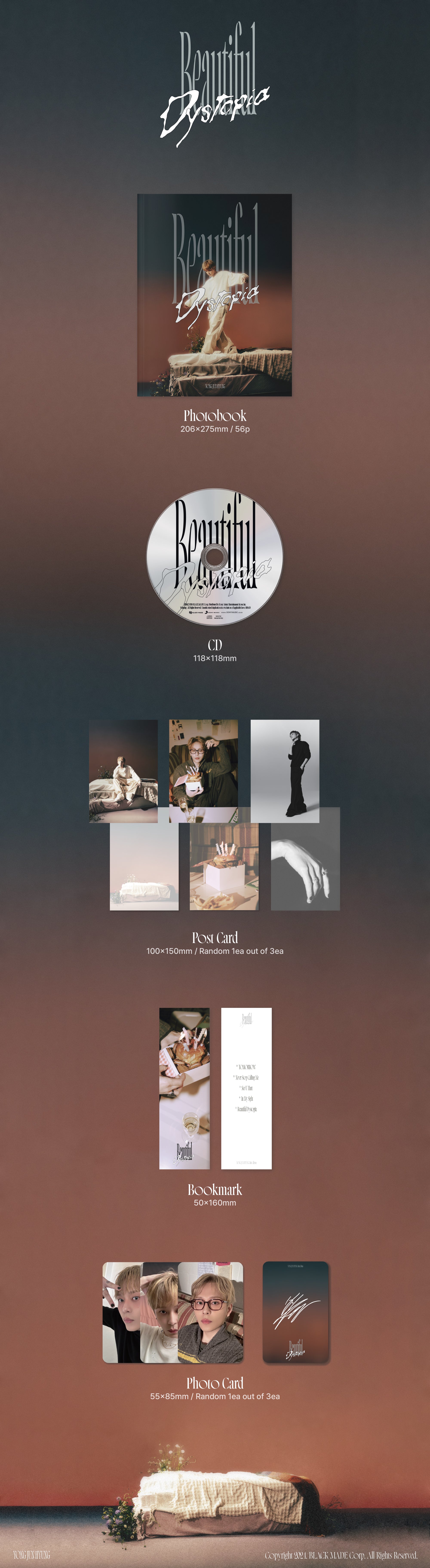 YONG JUNHYUNG ALBUM 'BEAUTIFUL DYSTOPIA' DETAIL