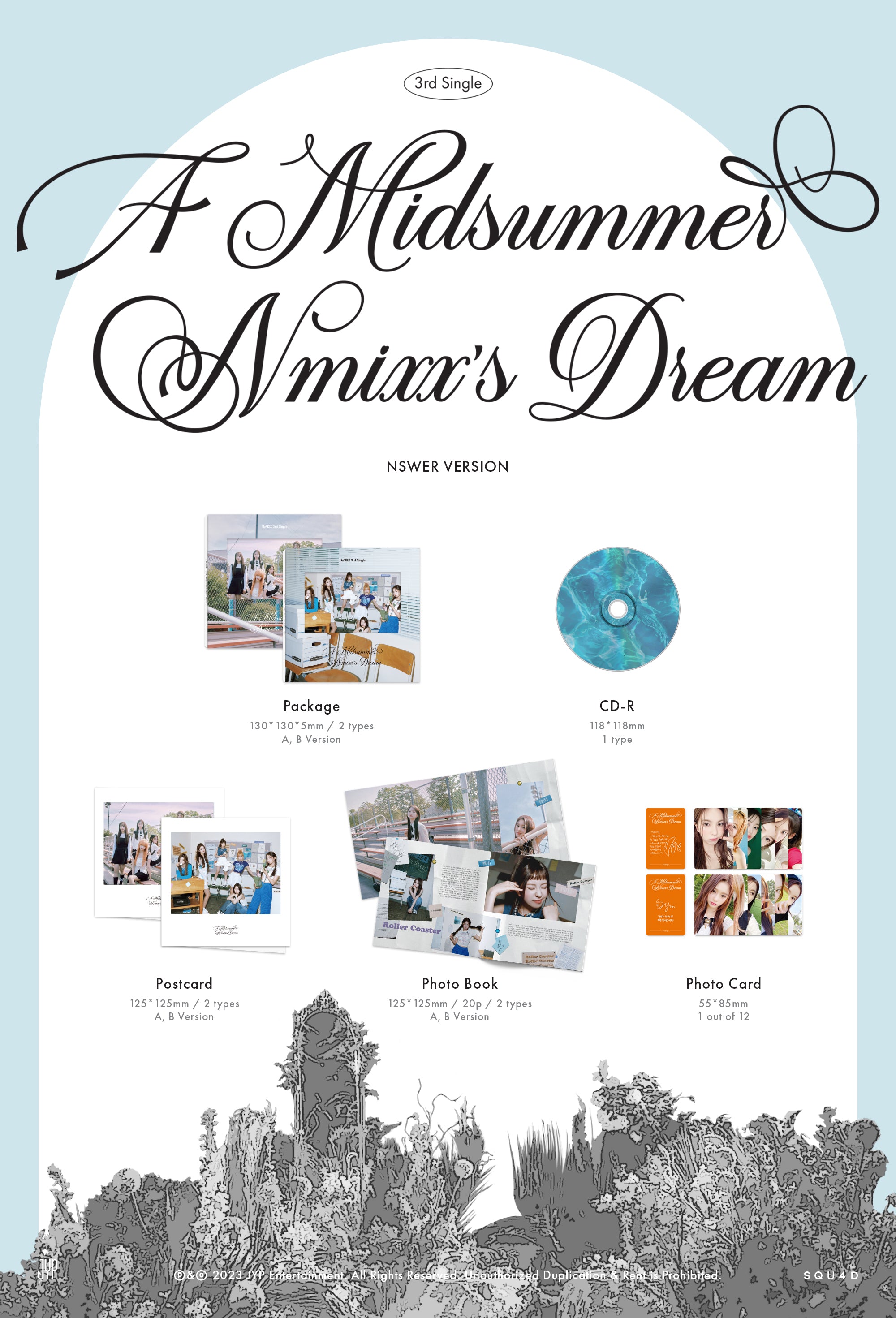 NMIXX 3RD SINGLE ALBUM 'A MIDSUMMER NMIXX'S DREAM (NSWER) DETAIL