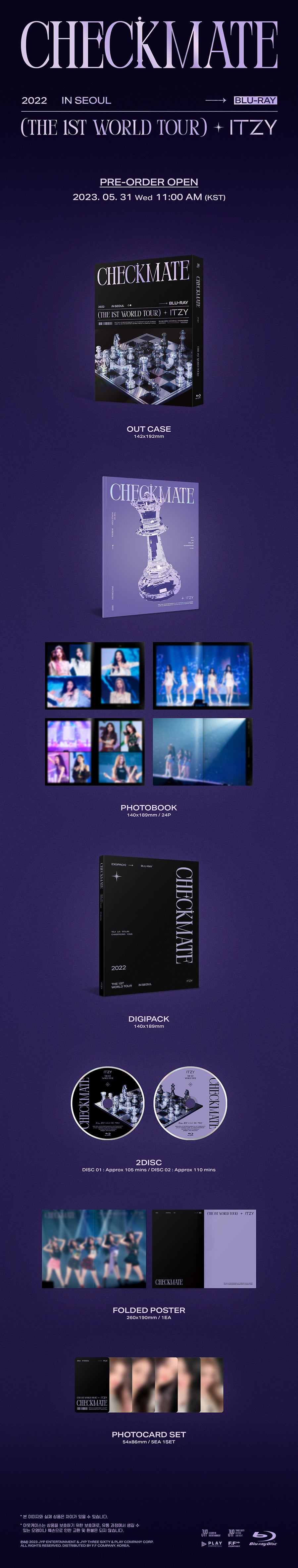 ITZY 2022 THE 1ST WORLD TOUR IN SEOUL 'CHECKMATE' (BLU-RAY) DETAIL