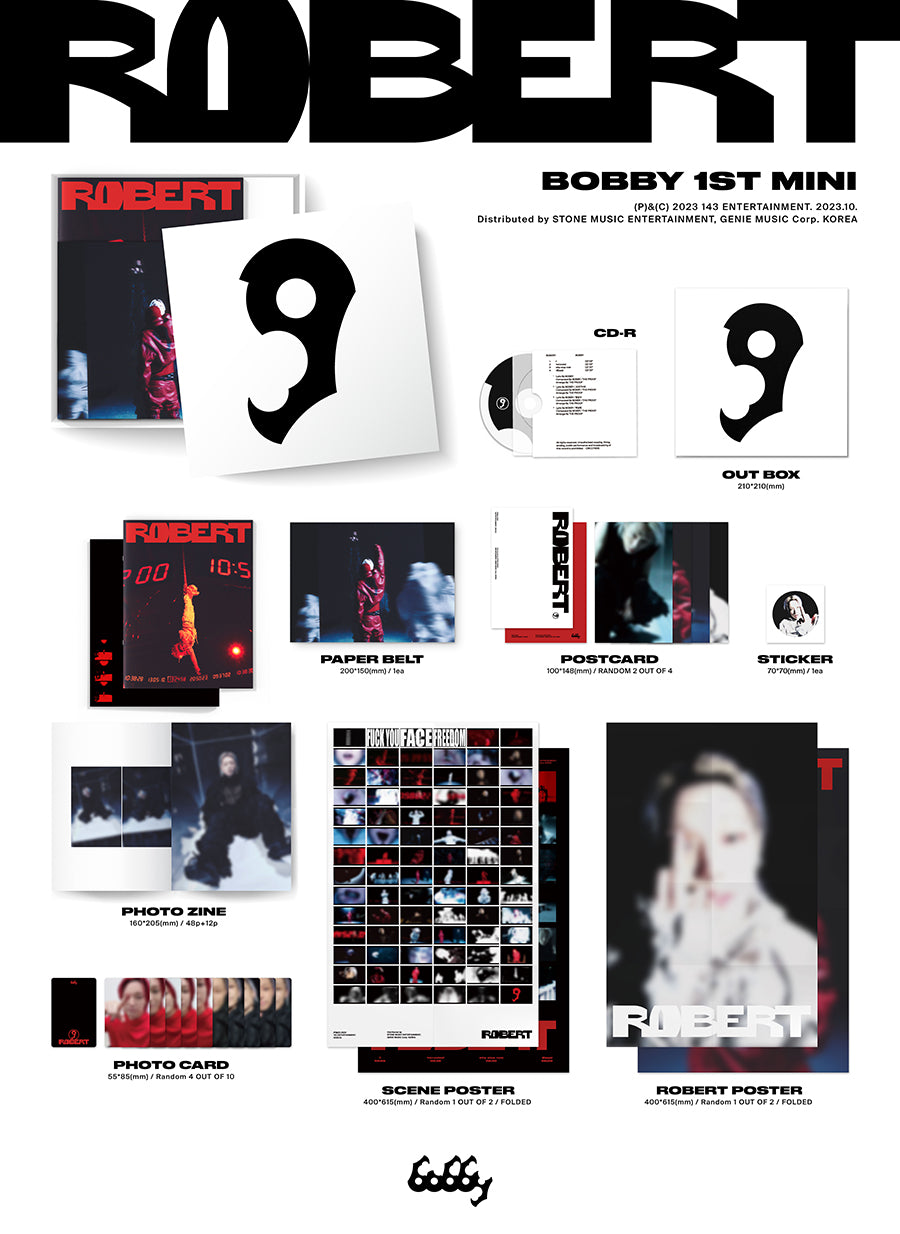 BOBBY 1ST MINI ALBUM 'ROBERT' DETAIL