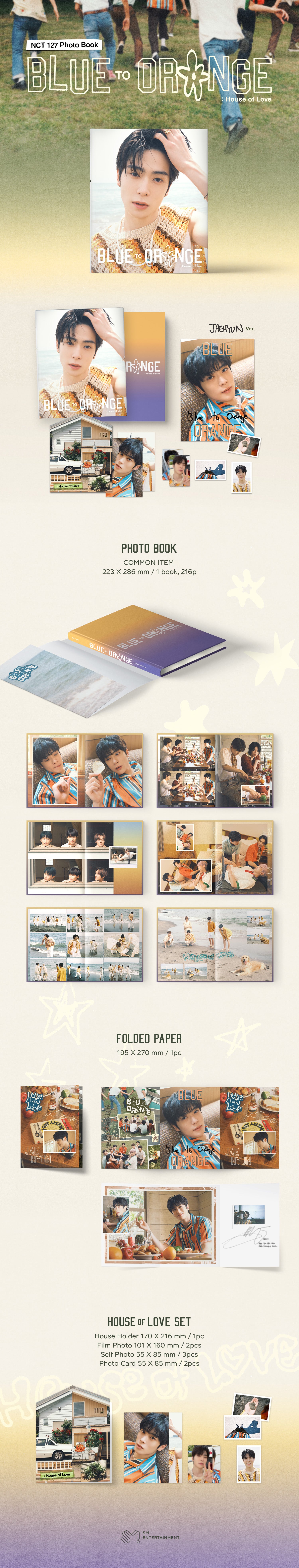 NCT 127 PHOTOBOOK 'BLUE TO ORANGE : HOUSE OF LOVE' JAEHYUN DETAIL