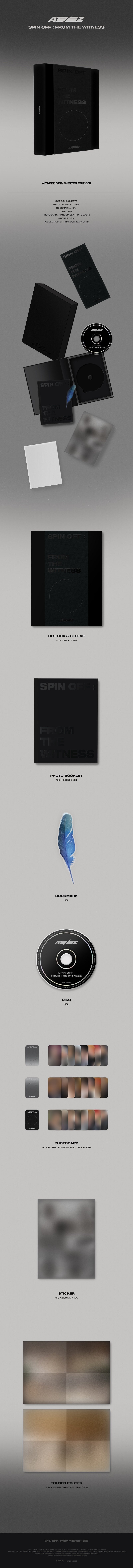 ATEEZ 1ST SINGLE ALBUM 'SPIN OFF : FROM THE WITNESS' (LIMITED) DETAIL