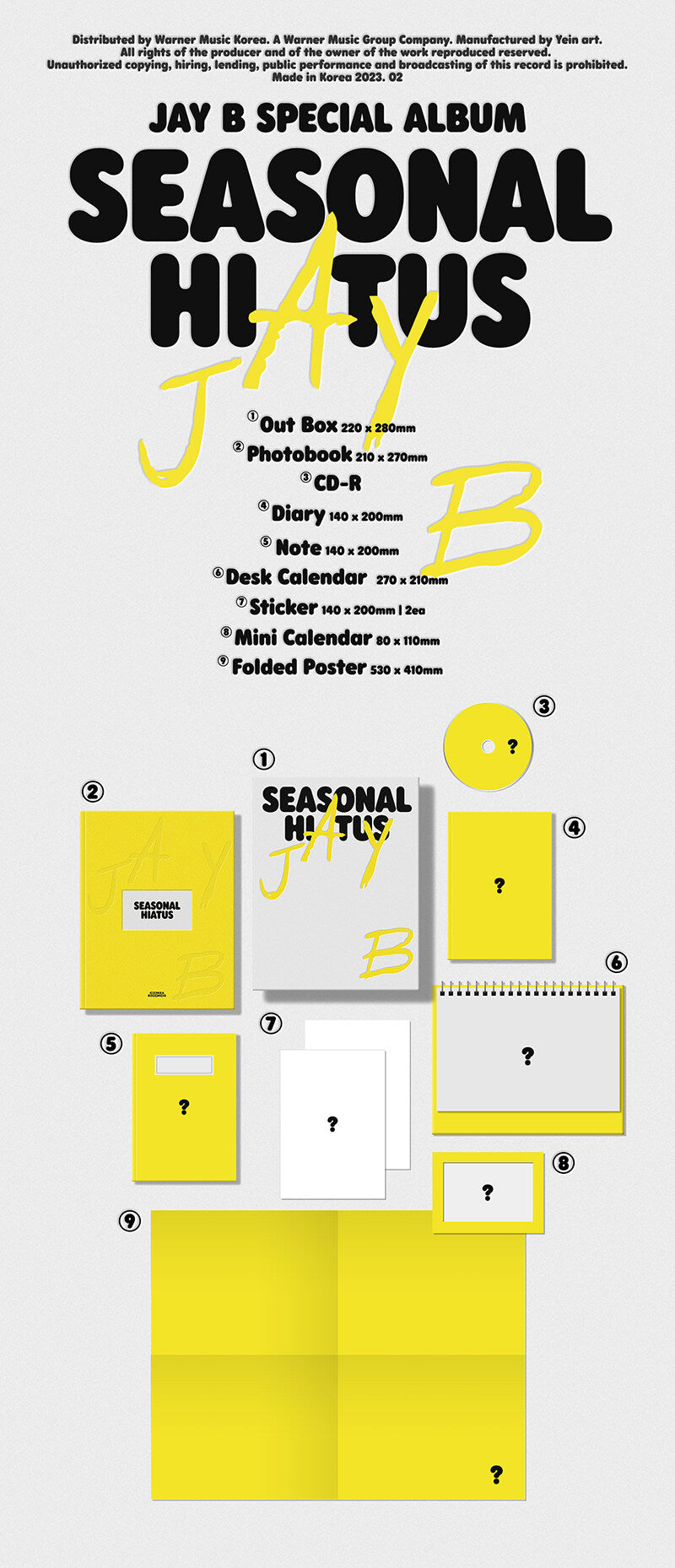 JAY B SPECIAL ALBUM 'SEASONAL HIATUS' DETAIL