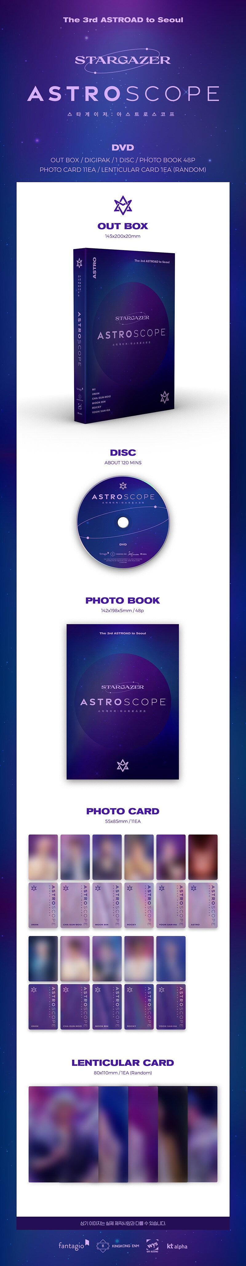 ASTRO 'THE 3RD ASTROAD TO SEOUL STARGAZER' DVD DETAIL