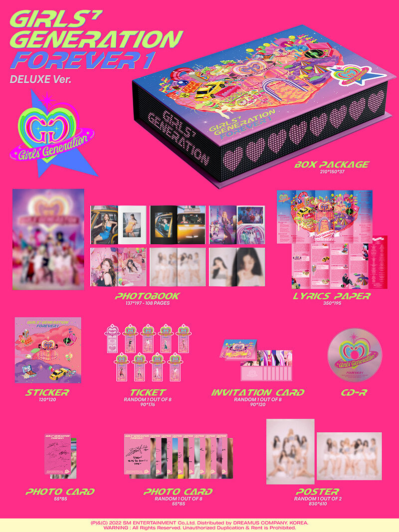 GIRLS' GENERATION 7TH ALBUM 'FOREVER 1' (DELUXE EDITION) DETAIL