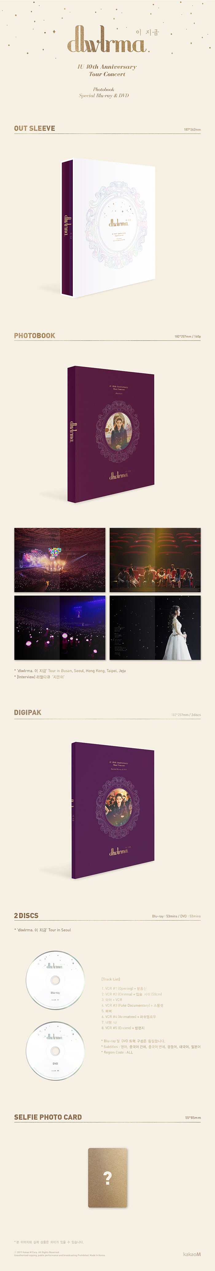IU 10TH ANNIVERSARY TOUR CONCERT 'DLWLRMA (이 지금)' PHOTO BOOK
