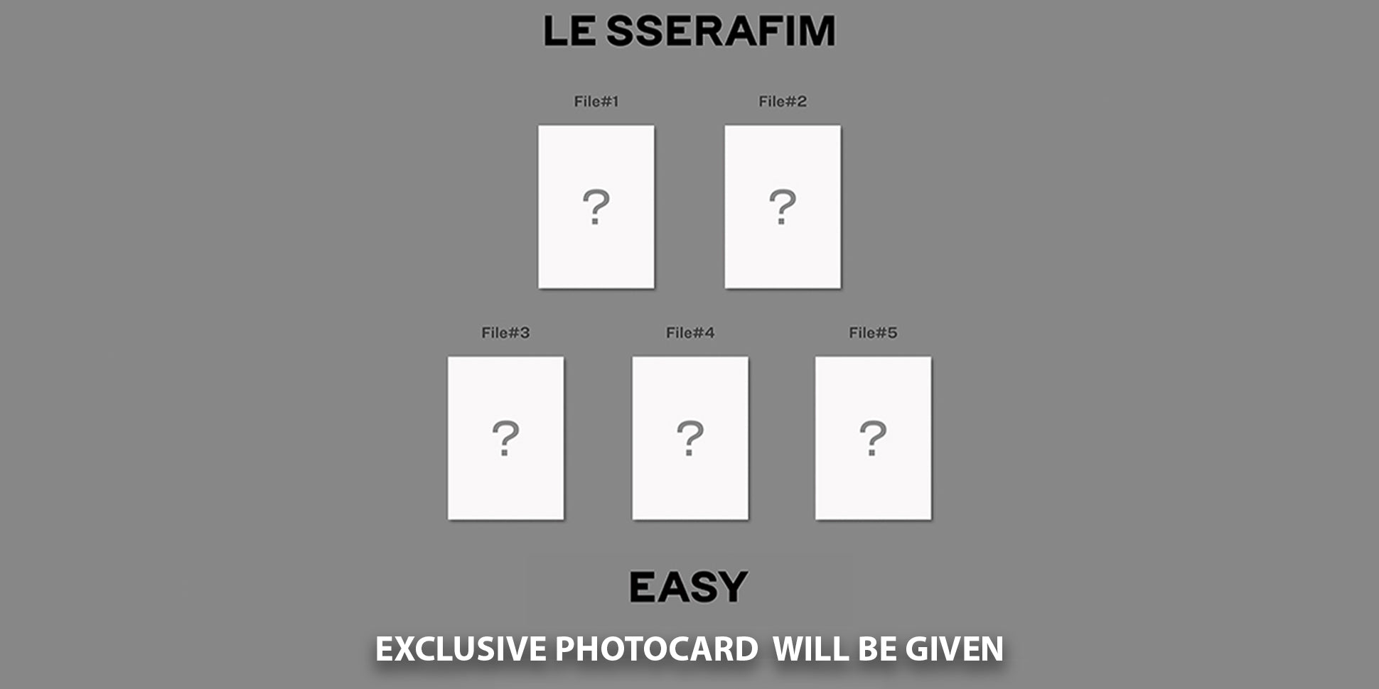 LE SSERAFIM 3RD MINI ALBUM 'EASY' (COMPACT)