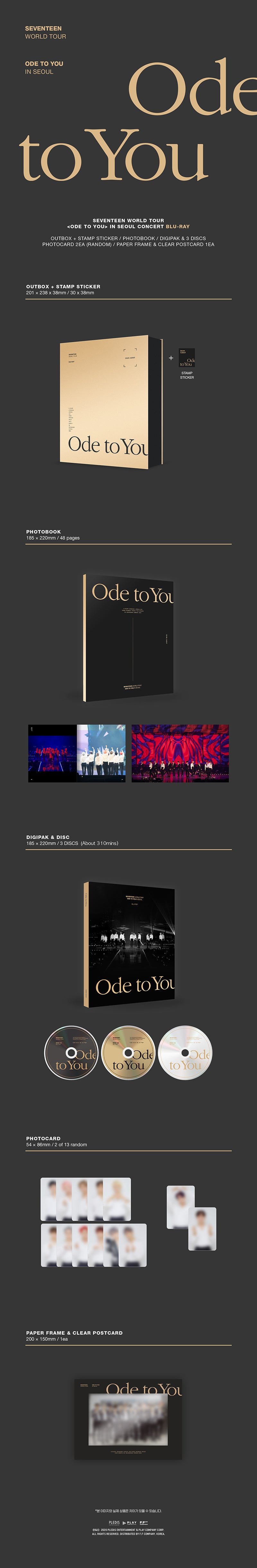 seventeen 'world tour ode to you in seoul' blu-ray - kpop republic