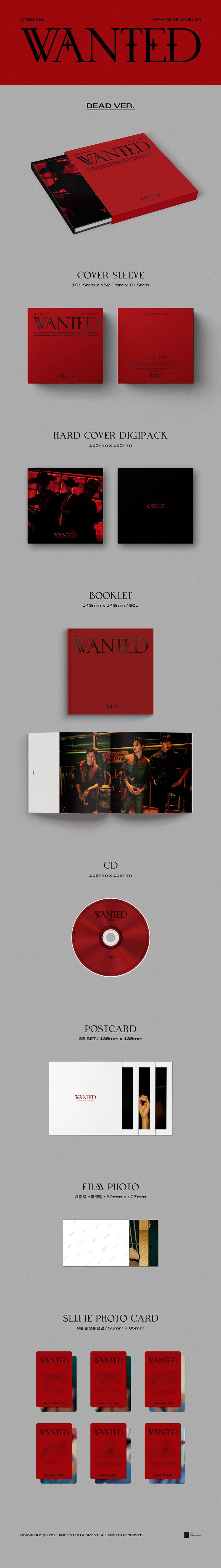 CNBLUE 9TH MINI ALBUM 'WANTED' dead detail