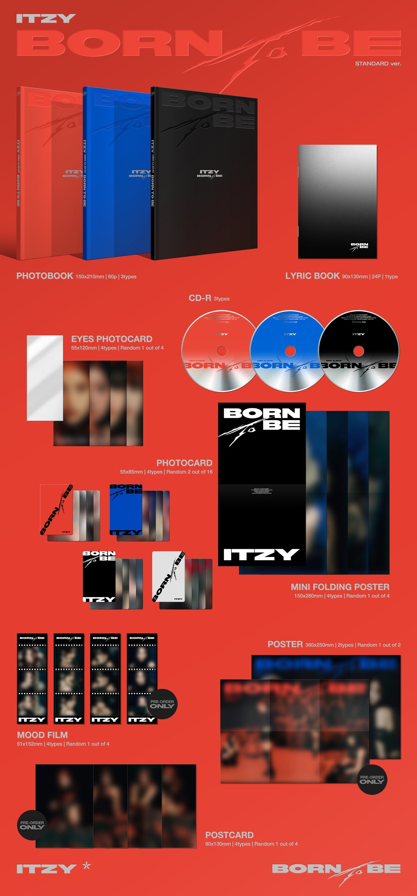 ITZY ALBUM 'BORN TO BE' DETAIL