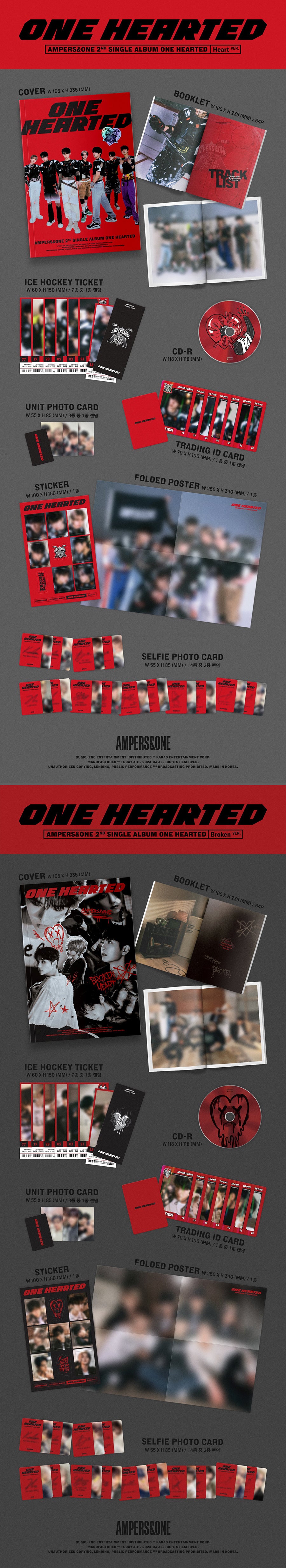 AMPERS&ONE 2ND SINGLE ALBUM 'ONE HEARTED' DETAIL
