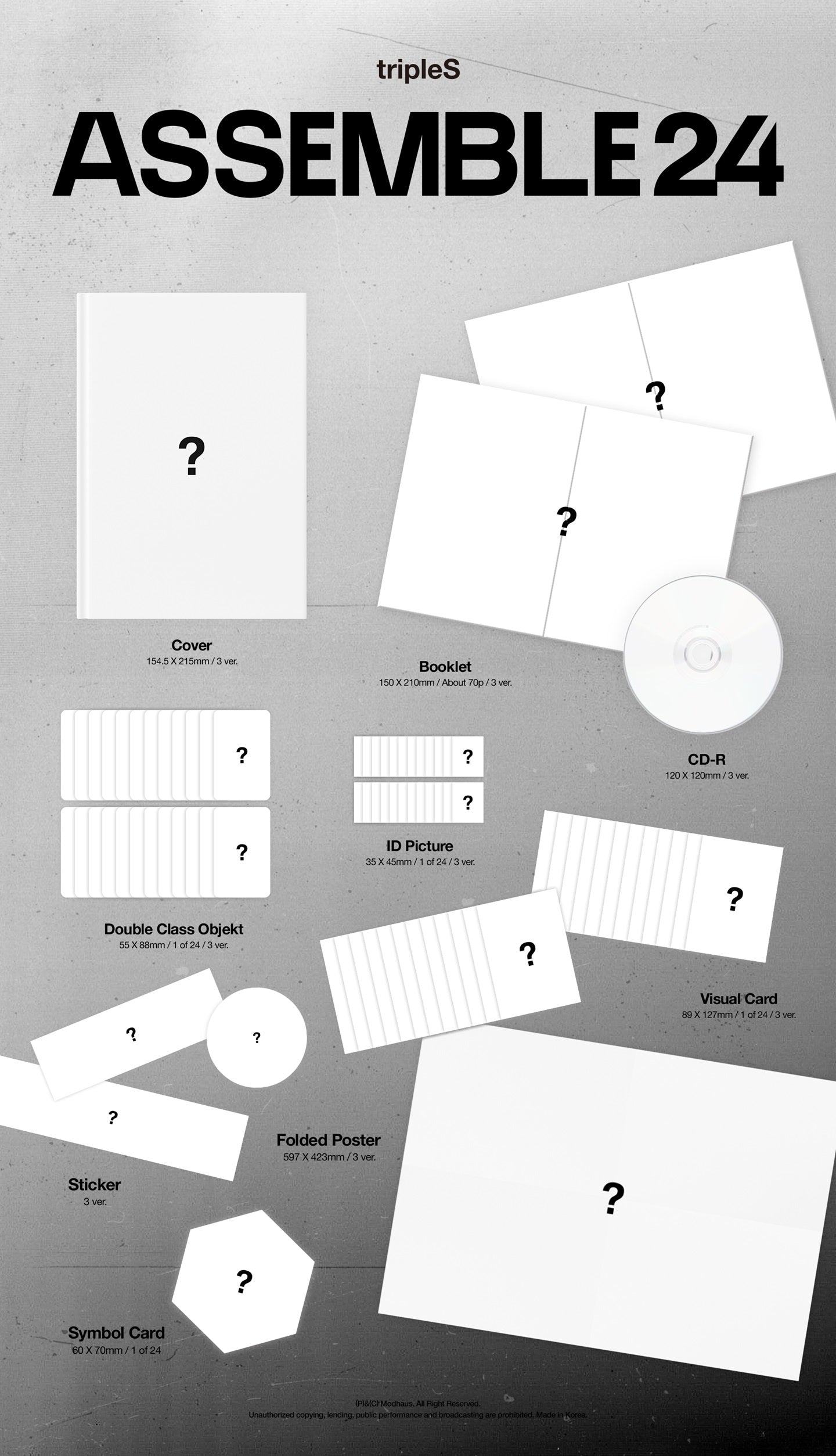 TRIPLES 1ST ALBUM 'ASSEMBLE24' DETAIL