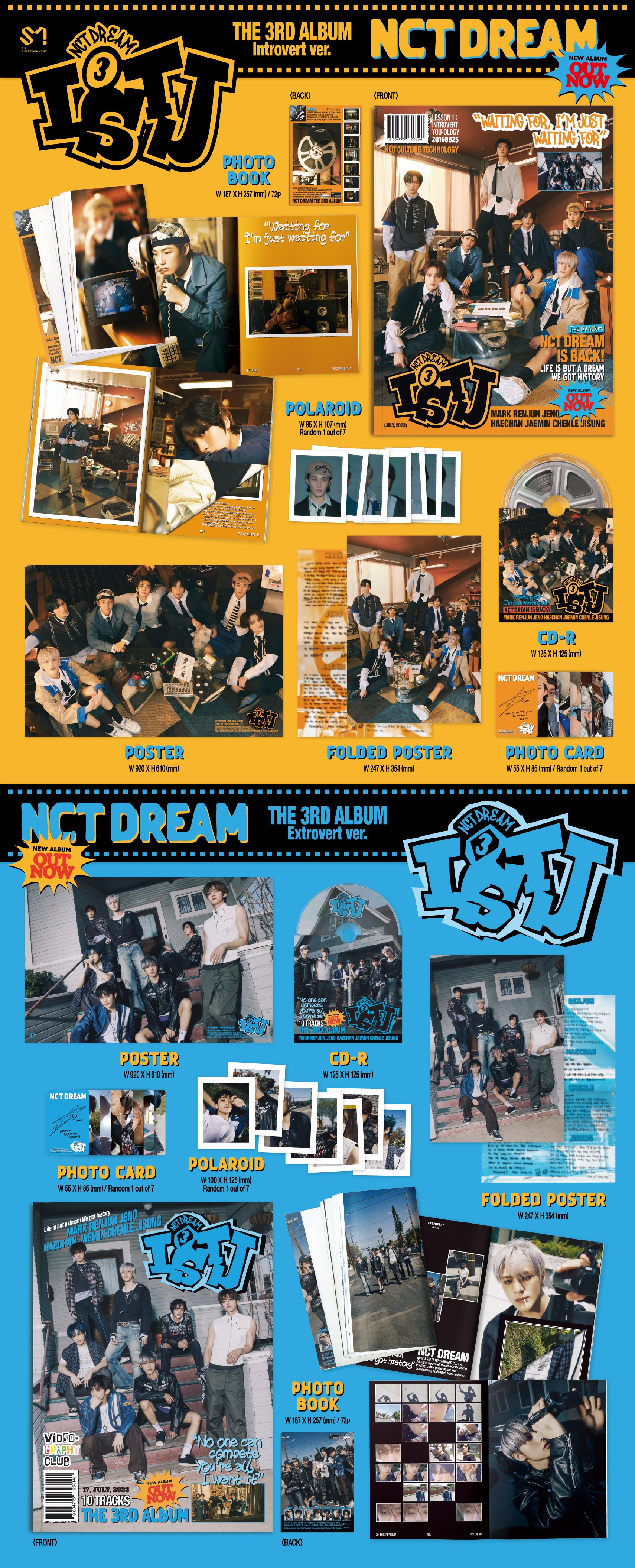 NCT DREAM 3RD ALBUM 'ISTJ' (PHOTOBOOK) DETAIL