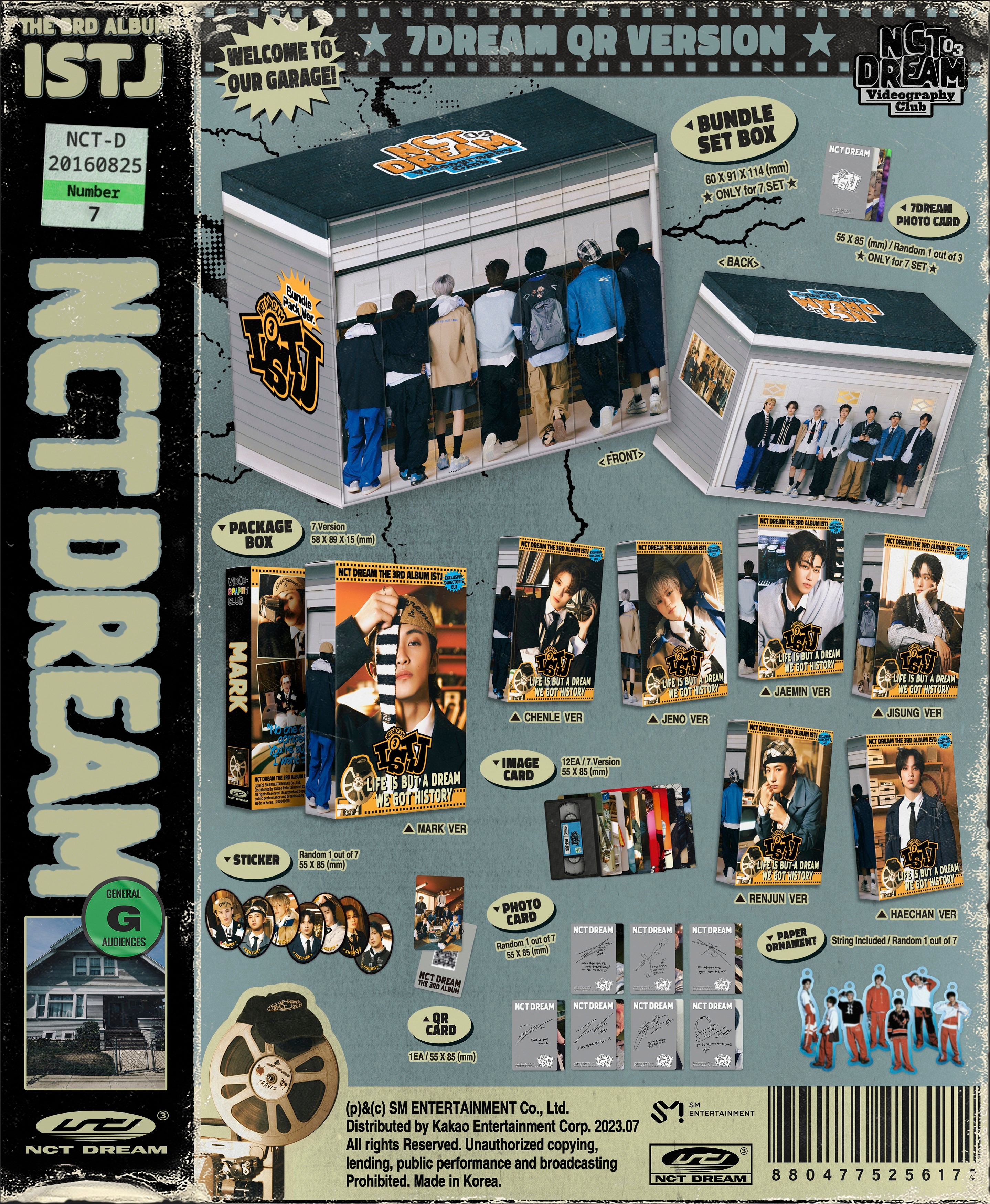 NCT DREAM 3RD ALBUM 'ISTJ' (7DREAM QR) DETAIL