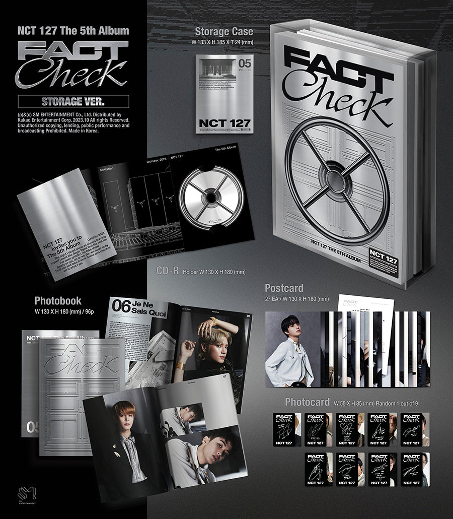 NCT 127 5TH ALBUM 'FACT CHECK' (STORAGE) DETAIL