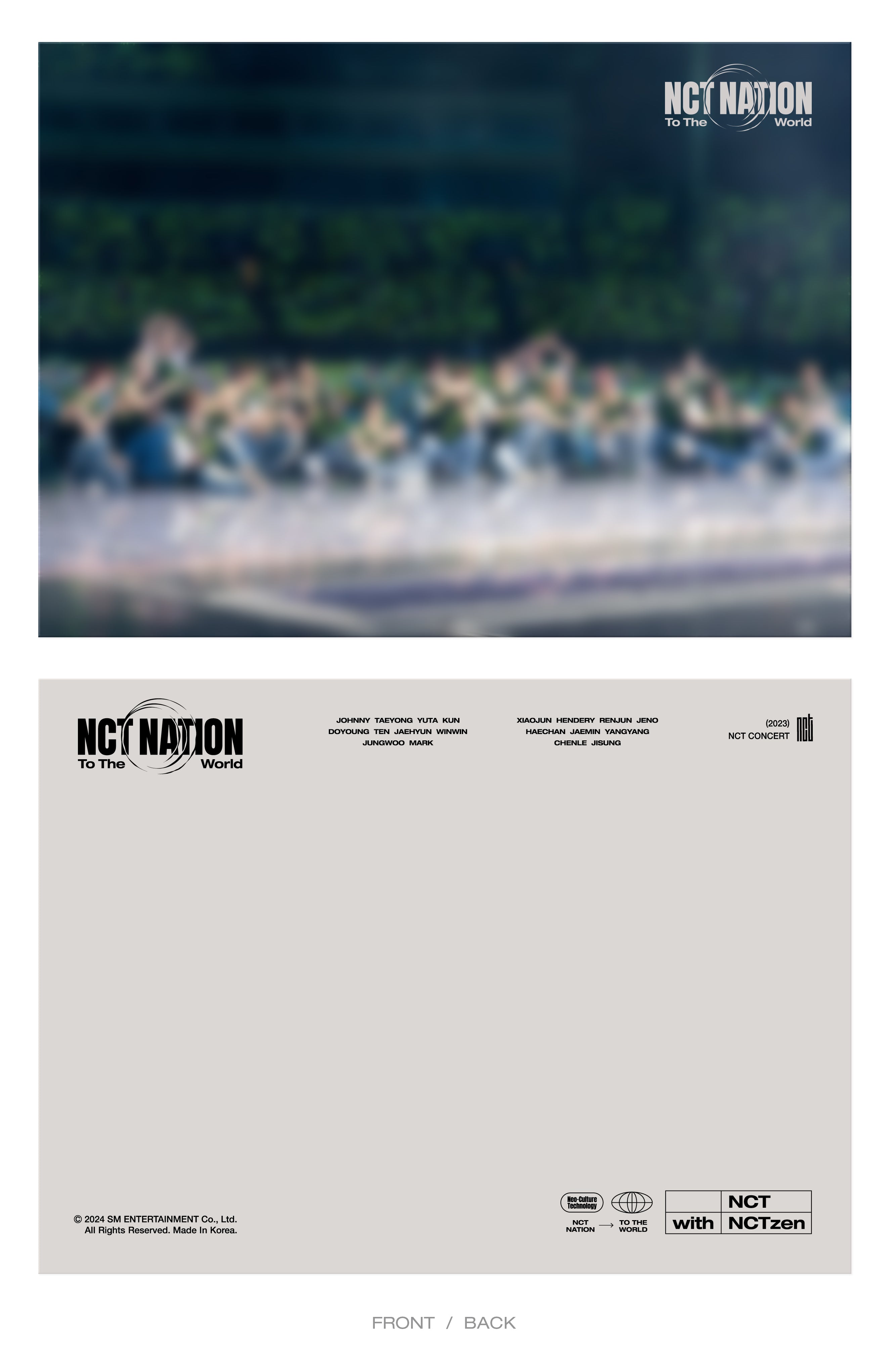 NCT 2023 NCT CONCERT 'NCT NATION : TO THE WORLD IN INCHEON' (BLU-RAY) EVENT DETAIL