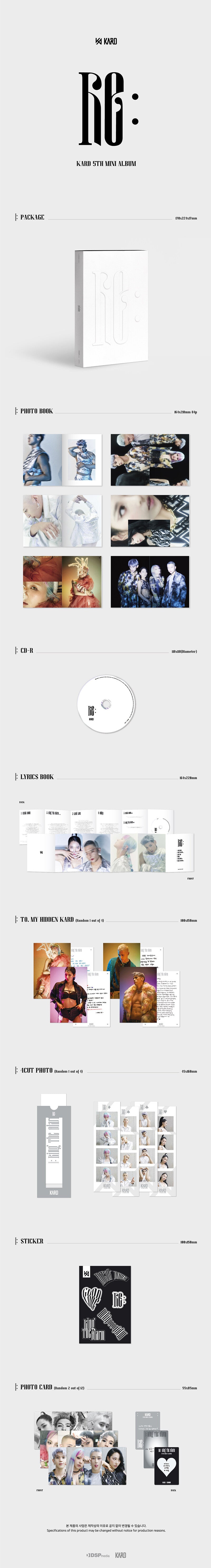 KARD 5TH MINI ALBUM 'RE:' DETAIL