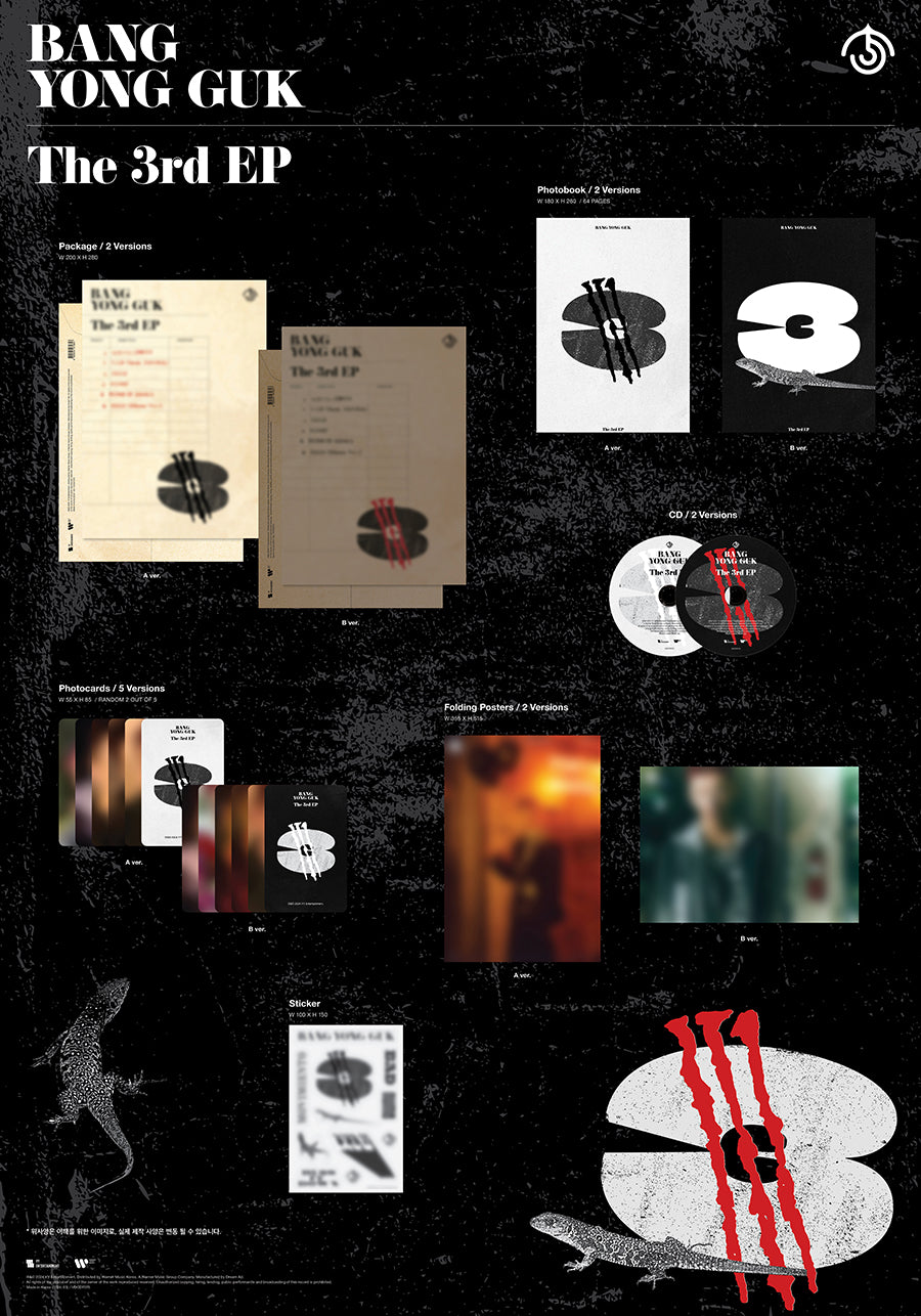 BANG YONGGUK 3RD EP ALBUM '3' DETAIL