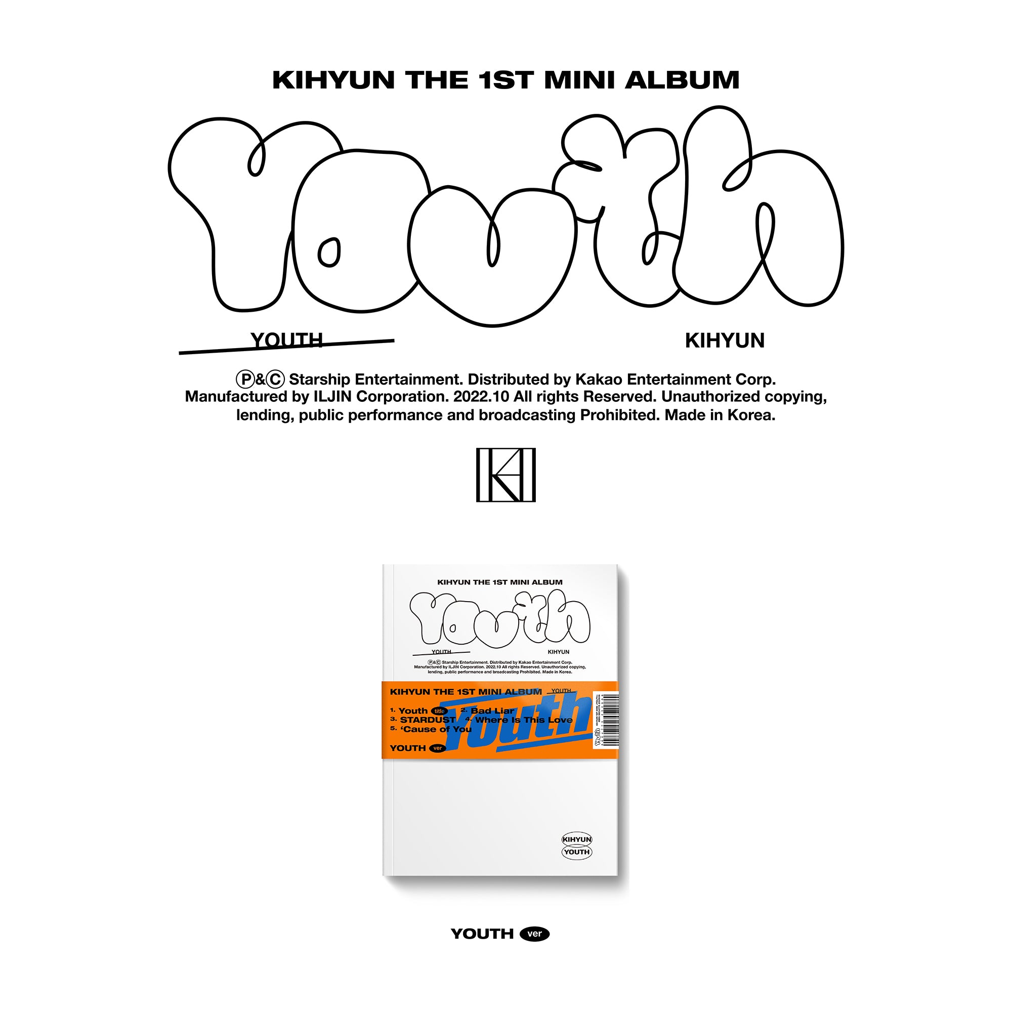 MONSTA X モネク キヒョン Youth ラキドロ トレカ - CD