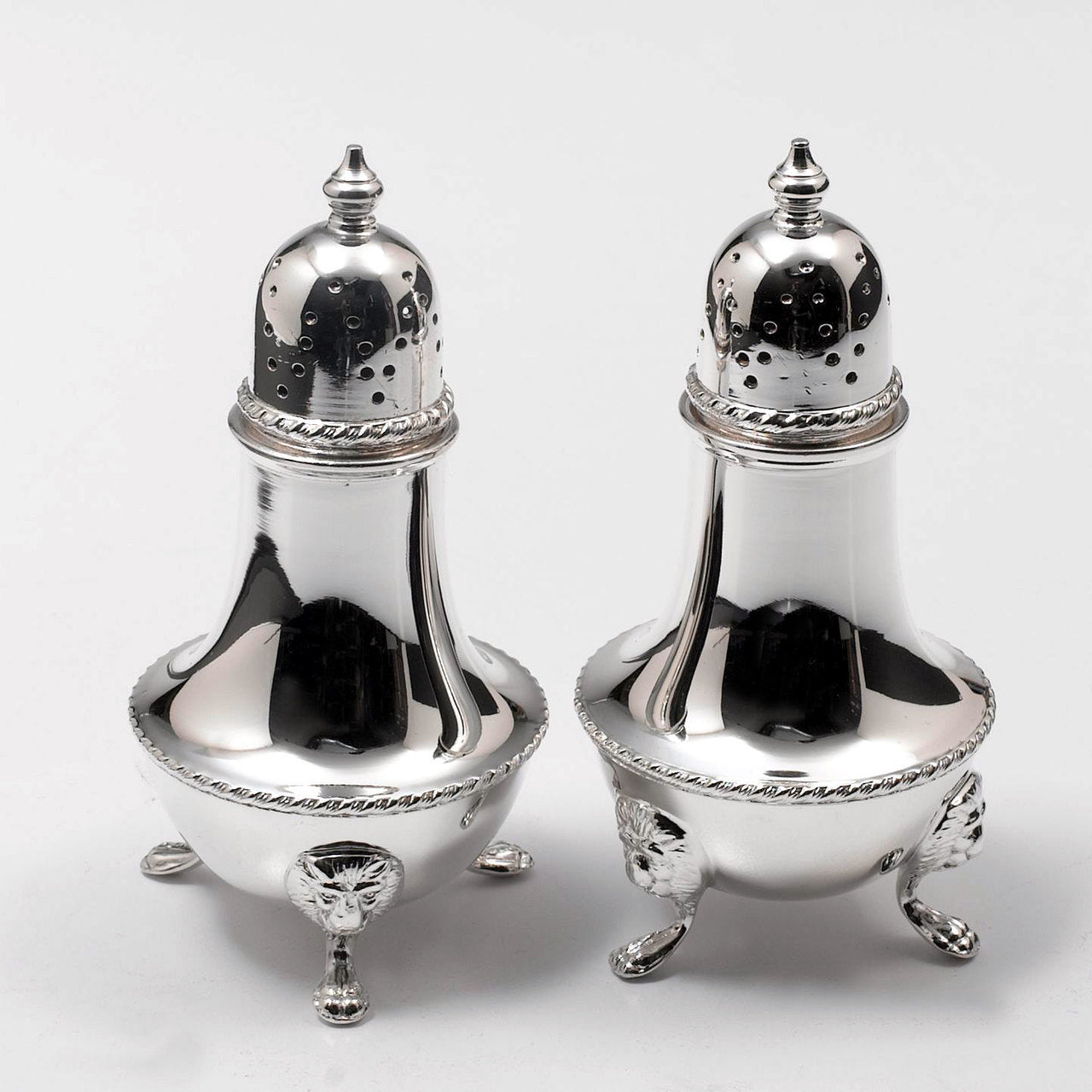 silver salt & pepper shakers