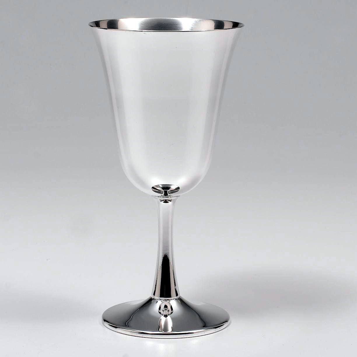 silver water goblets