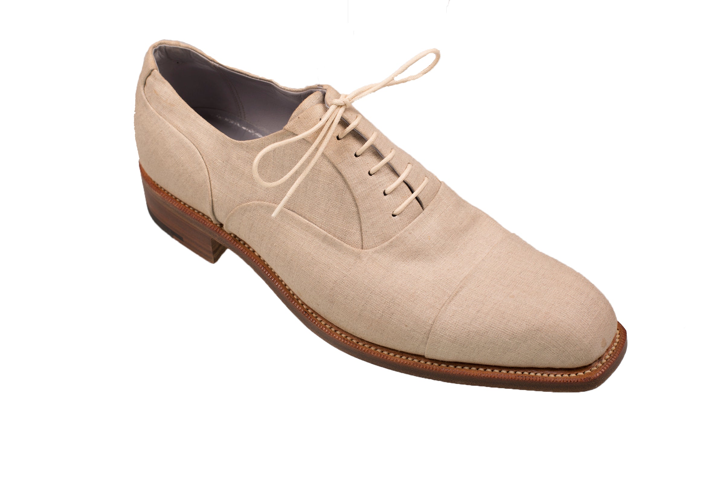 linen oxford shoes