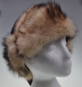 SCHIATTI & C. Genuine Skunk Fur Hat L ~ Made in Italy