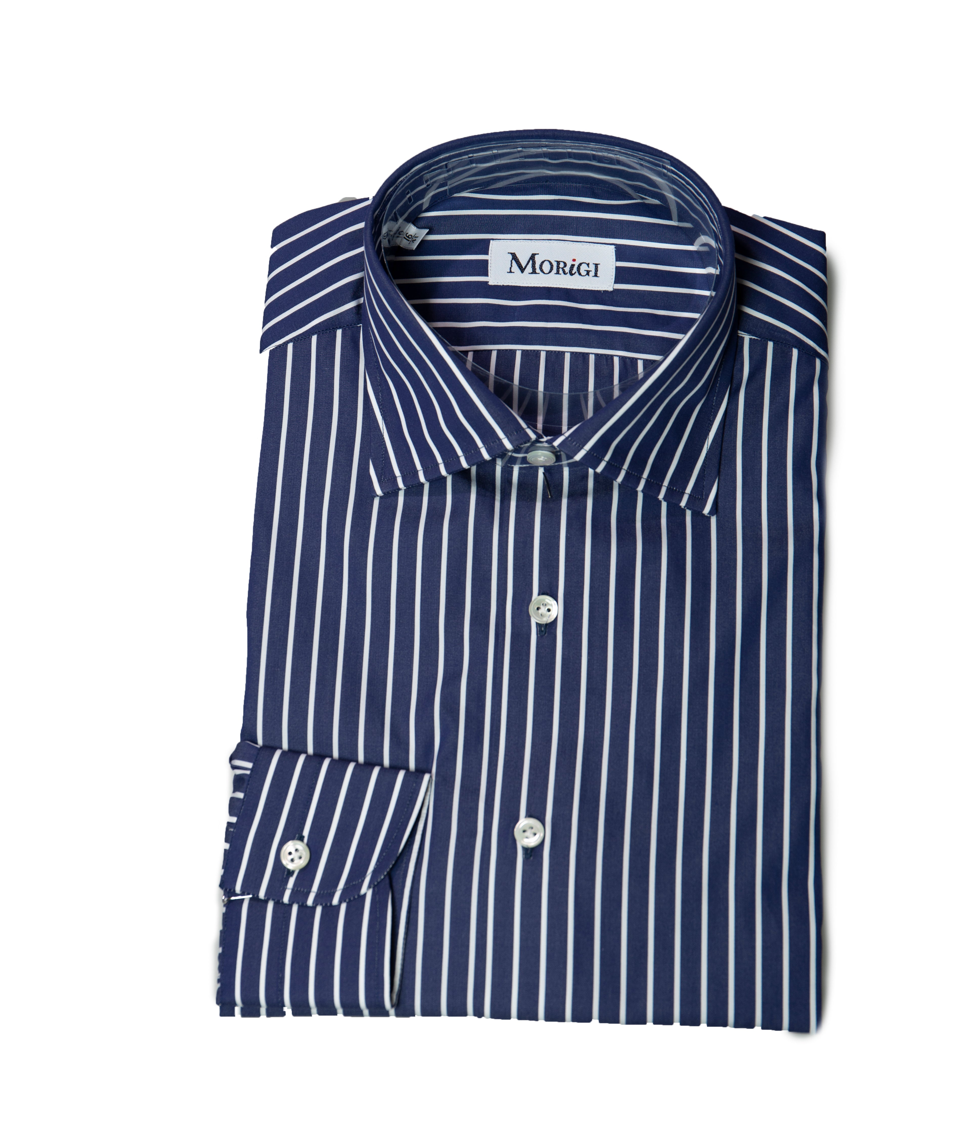 blue striped dress shirt