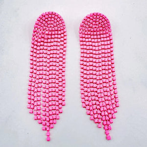 Neon Pink Jelly Earrings - The Sister's Boutique