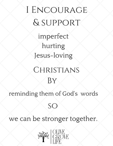 I encourage and support Jesus-loving Christians by reminding them of God's words so we can be stronger together.