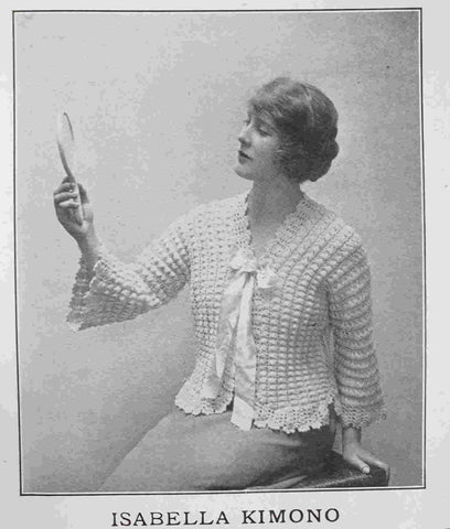 vintage bed jacket 1920s knitting pattern