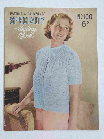 vintage 1940s bed jacket knitting patterns