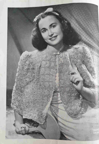 vintage 1940s bed jacket