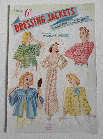 vintage bed jacket knitting patterns