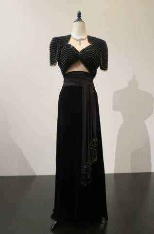 black gown 1940s