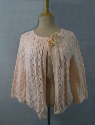 vintage knitted bed jacket