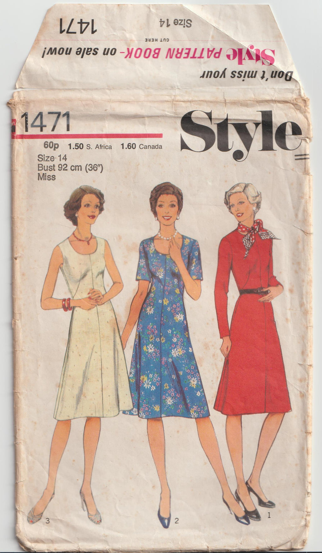 Simplicity Pattern No. 8255 60's Vintage Sewing Pattern: 60s