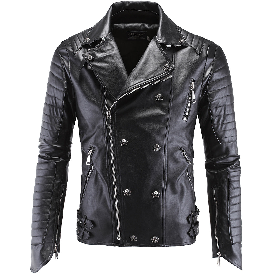 Metalhead Leather Jacket Coat Skull Biker Style – Heavy Metal Armor