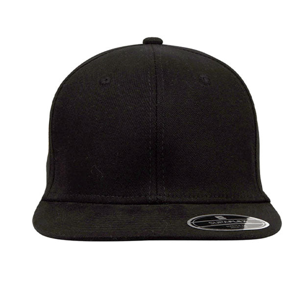 Supaflex Flat Peak Fitted 6 Panel Pinstriped Cap– GetCapped