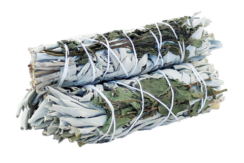 White Sage and Peppermint Smudge Stick - Smudge Stick - Sage Bundle - Sage Stick - Prosperity - Cleansing - Renew - Smudging - my fantasy tea x Matcha Universe x Sage Kit