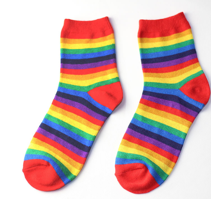 Cute Rainbow Socks – ivybycrafts