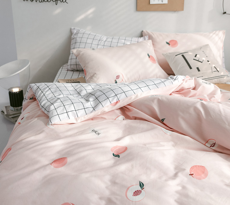 peach bedding