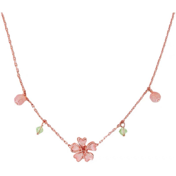 Cute Sakura Necklace – ivybycrafts