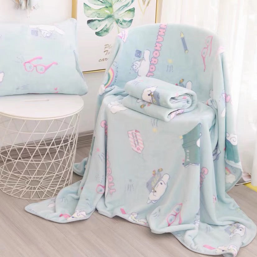 Kawaii Bunny Blanket & Pillow Case – ivybycrafts