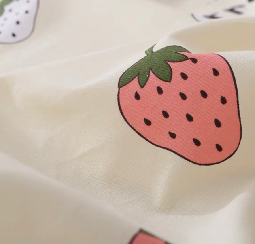 Cute Strawberry Bedding Set – ivybycrafts